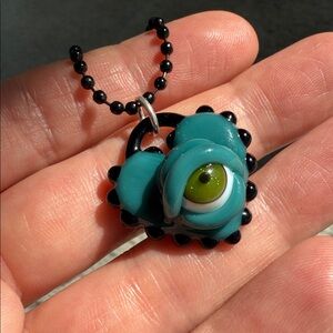 Anthea Glass Seeing Eye Heart Padlock 👁️